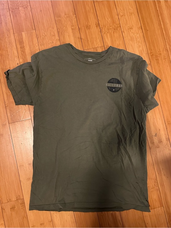 Quiksilver Other - Quicksilver Waterman Collection Men's Olive Green Crew Neck Tee- SIZE SMALL